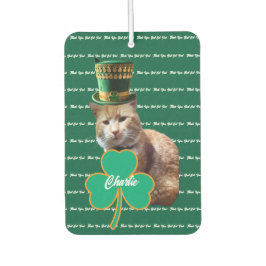Irish Cat Dad Shamrock Air Freshener