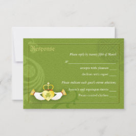 Irish Claddagh Ring Wedding RSVP | Escolha das ref