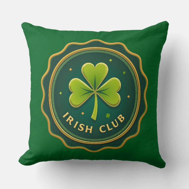 Irish Club St Patrick’s Day Shirt – almofada (Frente)