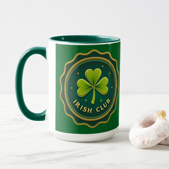 Irish Club St Patrick’s Day Shirt – caneca (Com Donut)