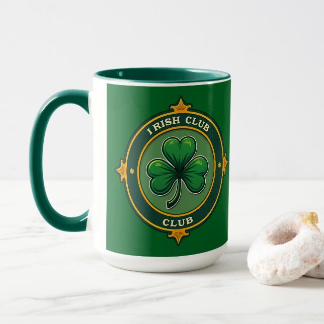 Irish Club St Patrick’s Day Shirt – caneca (Com Donut)