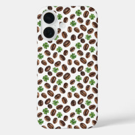 Irish Coffee Beans and Shamrocks Funny Design