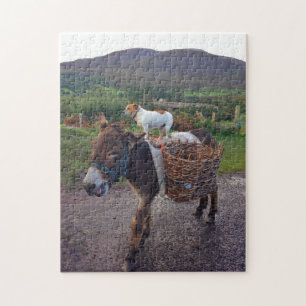Irish Donkey and Dog Quebra-cabeça
