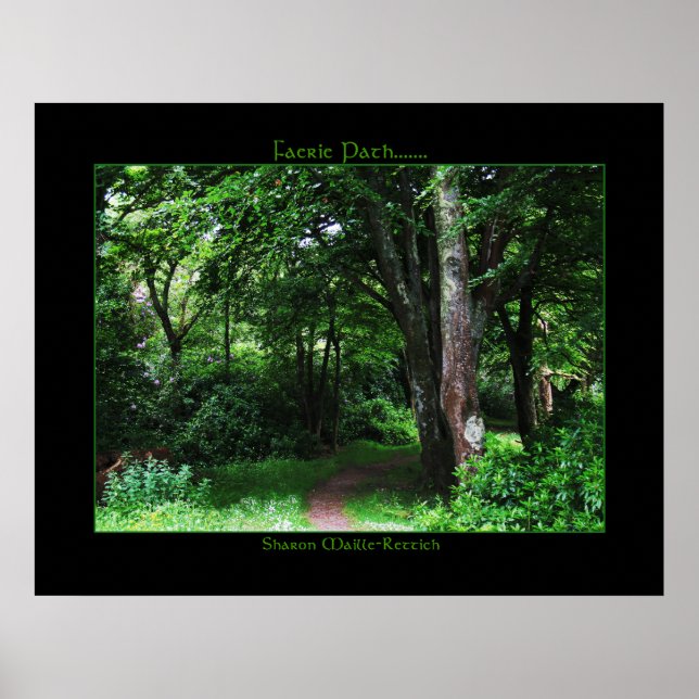 Irish Faerie Path Poster Print (Frente)