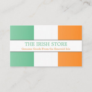 Irish Flag, Fully Customizable Cartão de visita