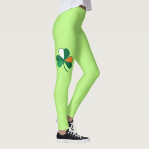 Irish Flag Leggings - Rua das Yoga Pants de Patric