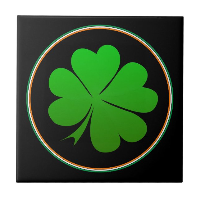 Irish Flag, Shamrock, Ireland decor, Home (Frente)