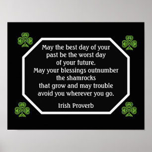 Irish Proverb - Best Day — Art Impressão
