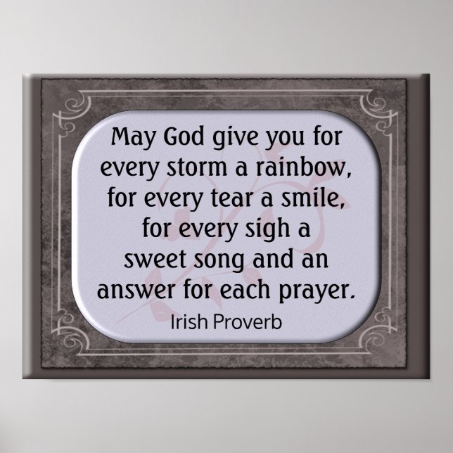 Irish Proverb - Impressão (Frente)