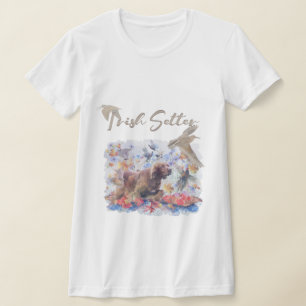 Irish Setter caçando camiseta