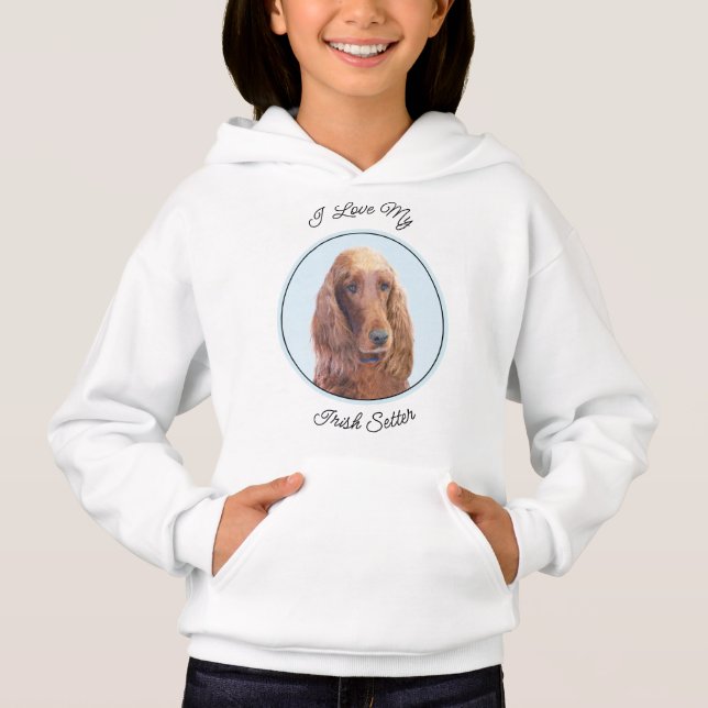 Irish Setter Painting - Bela Arte Original De Cach (Frente)
