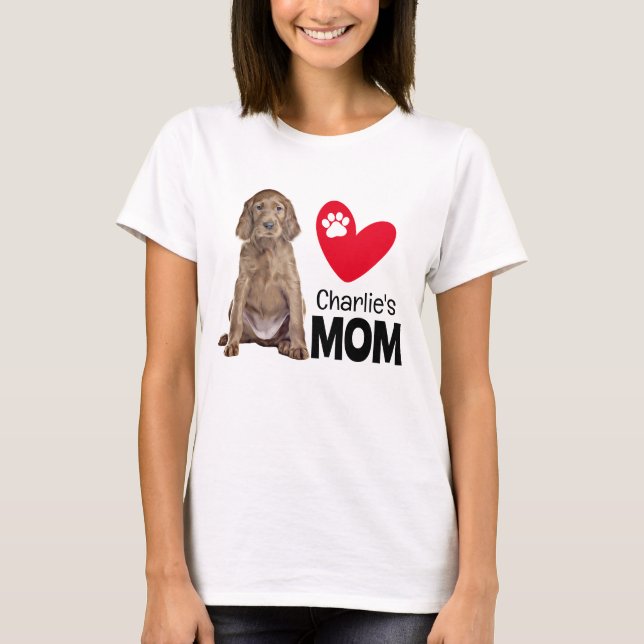 Irish Setter Personalizado A Camisa Da Mãe (Frente)