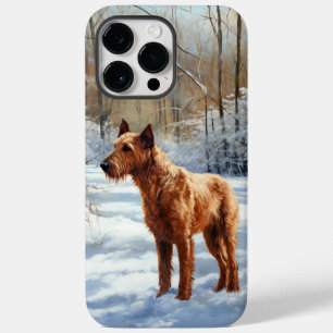 Irish Terrier Deixe Nevar Natal