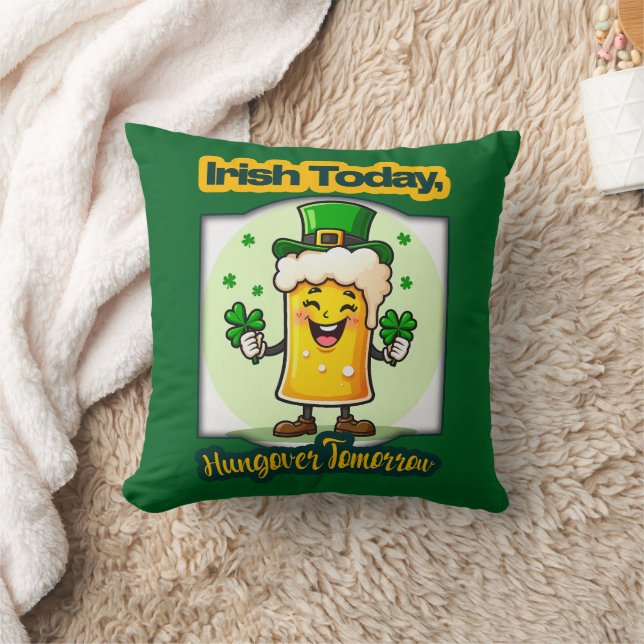 Irish Today St Patrick’s Day Shirt – almofada (Cobertor)