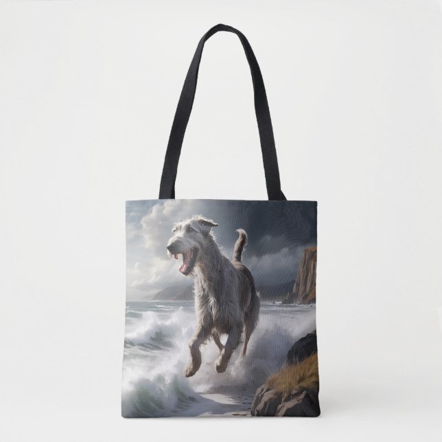 Irish Wolfhound Elegante Tote Bag (Frente)