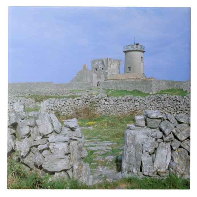 Irlanda, Inishmore, Ilha Aran, Forte Dun Aengus (Frente)