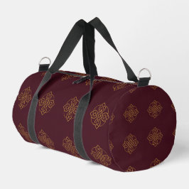 ⭐ ⭐ ⭐ ⭐ ⭐ irlandês Celtic Knot - Dourado em Maroon