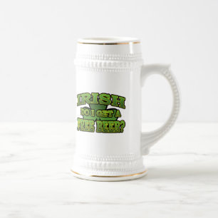 Irlandês eu obtenho uma caneca de cerveja livre