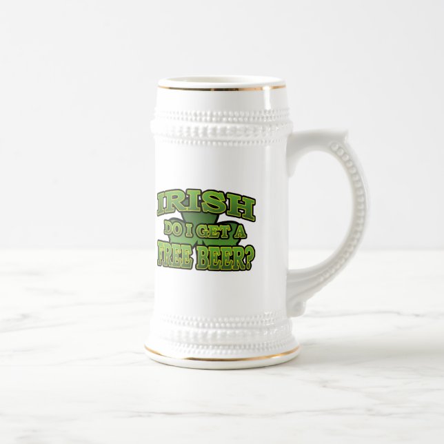 Irlandês eu obtenho uma caneca de cerveja livre (Direita)