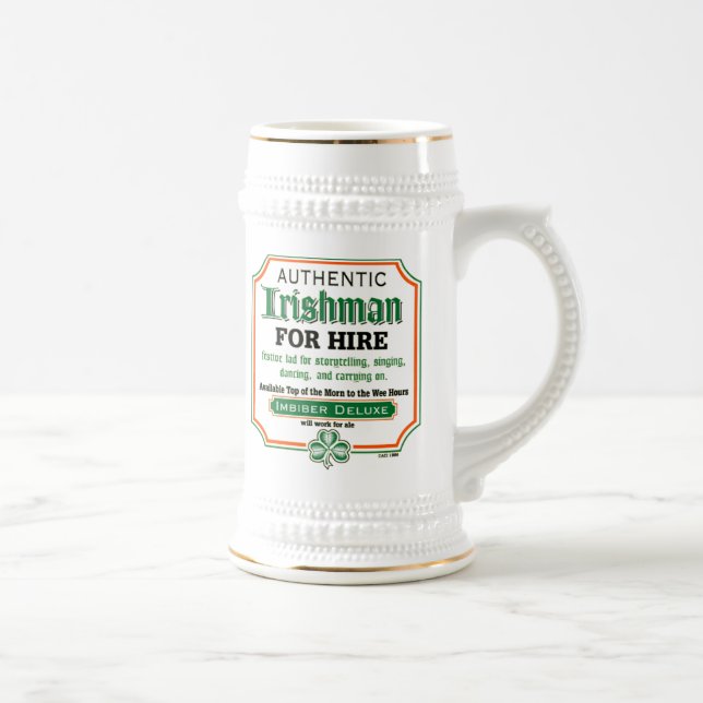 Irlandês para a caneca de cerveja do aluguer (Direita)