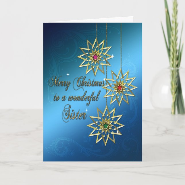 Irmã, cartão de Natal (Frente)