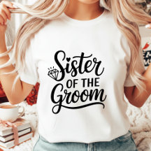 Irmã do Noivo Elegante Camisa de Casamento Diamant