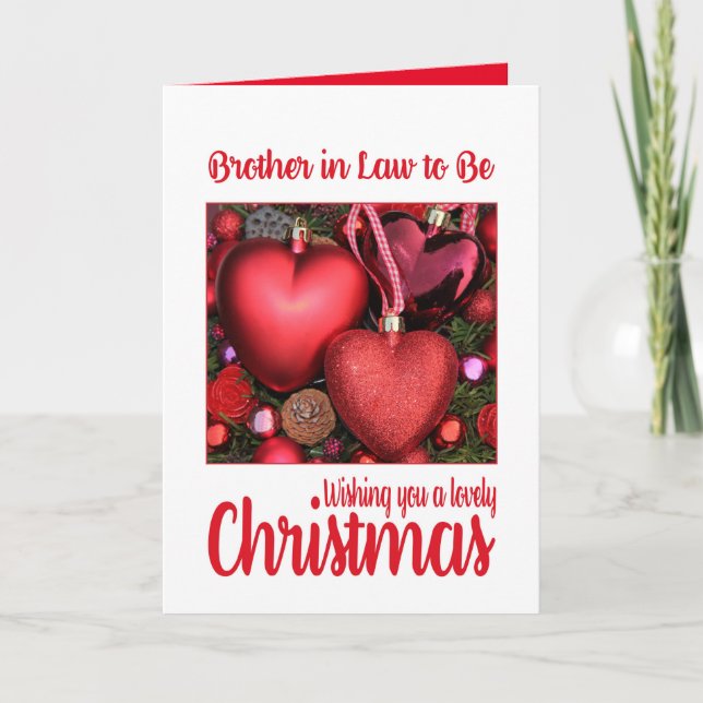 Irmão em Direito para ser um cartão de Natal adorá (Frente)