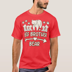 irmão mais velho urso 5 camiseta de filhote, urso