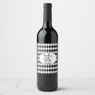 Irmão Personalizado do Rótulo do Vinho das Noivas