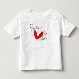 Irmãos Fofos Camiseta Infantil Nome Irmã Mais Velh