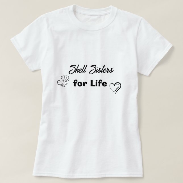 Irmãs da Concha para a Vida – Camiseta Feminina de (Frente do Design)