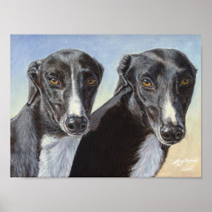 Irmãs Dançantes poster de Cachorro Greyhound