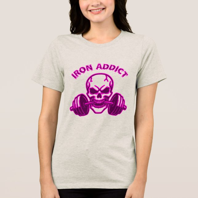 Iron Addict - Skull Bodybuilding and Weightlifting (Frente)