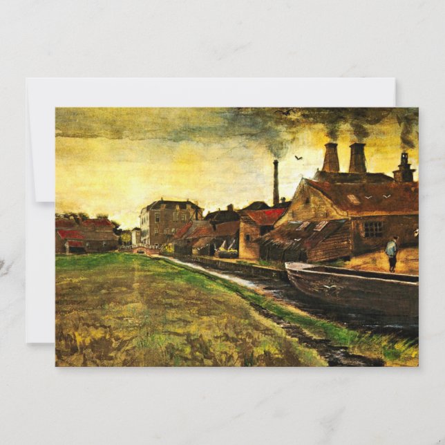 Iron Mill em Haia, por Vincent van Gogh (Frente)