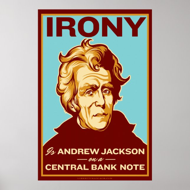 Ironia é Jackson em um Poster de Nota do Banco Cen (Frente)