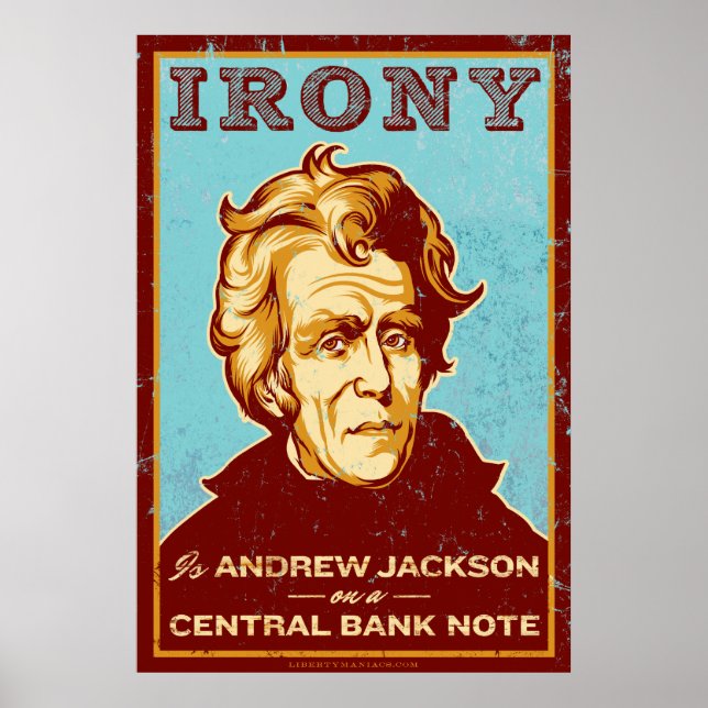 Ironia é Jackson em um Poster de Nota do Banco Cen (Frente)
