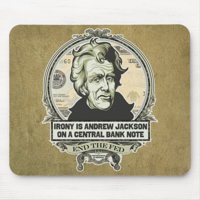 Ironia em uma cédula central Mousepad (Frente)