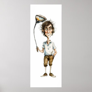 Ironman Golf Art Impressão