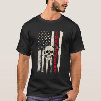 Ironworker Camisas Union Gift Design Na Parte Tras