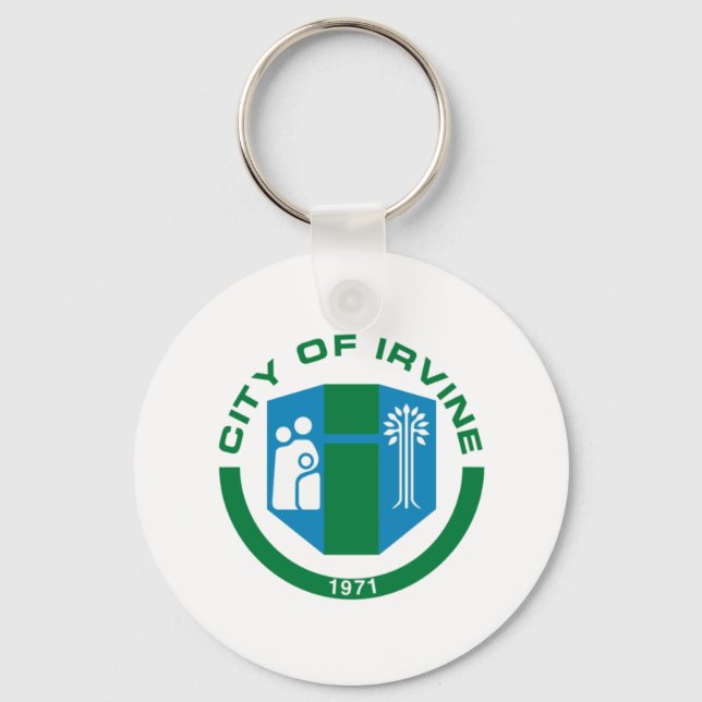 Irvine (Califórnia) City flag Chaveiro (Frente)