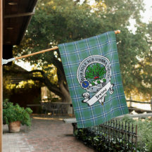 Irvine Clan Crachá Tartan Flag