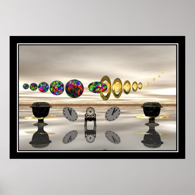 Is It Time Yet? surreal poster Print (Frente)