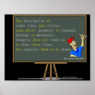 Isaac Newton Matemática poster
