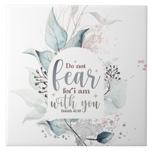 Isaiah 41:10 Não tema que eu esteja com você Bíbli (Frente)