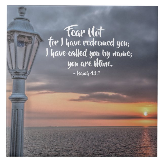 Isaiah 43"1 Eu te chamei pelo nome que você é meu (Frente)