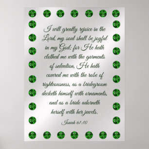 Isaiah 61:10 Poster