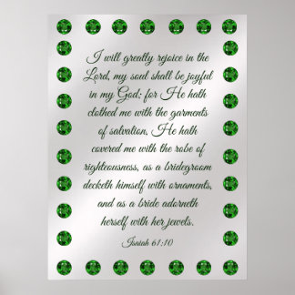 Isaiah 61:10 Poster