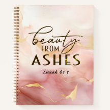 Isaiah 61 3 Beleza da Bíblia Ashes Verse Pink