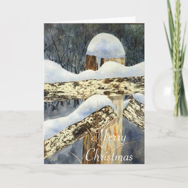 Isaiah 7:14 Cartão de Natal KJV (Frente)