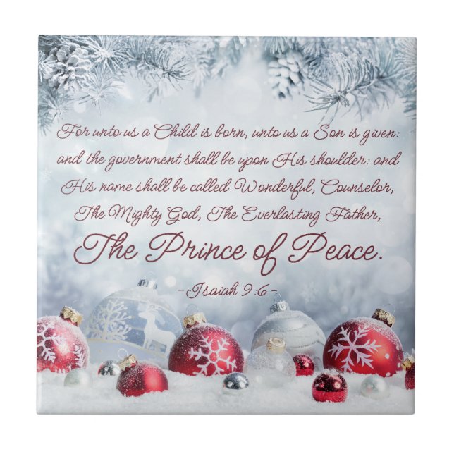 Isaiah 9:6 Para nós uma Criança é Natal Nascer (Frente)